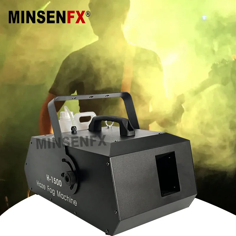 MINSEN FX Hot selling 1500W Cheap Water Based Haze Machine DMX out Liquid Fog Smoke machine  bar party hazer