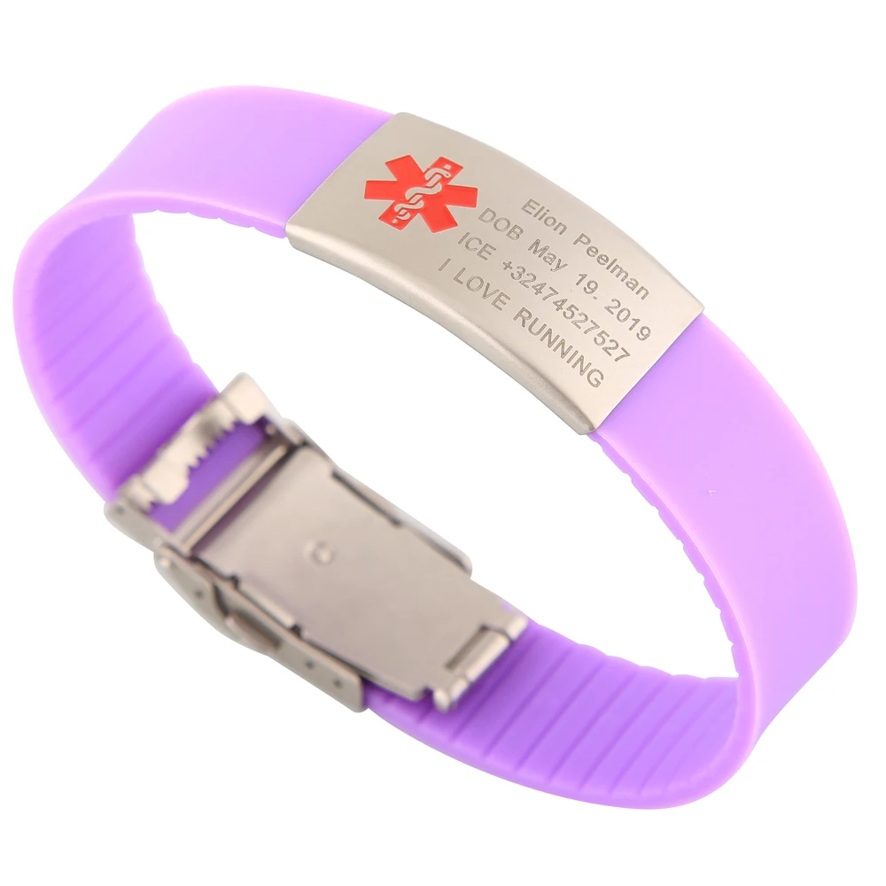 Factory Personalized Ink Injected print embossed glow Custom Logo For Promotional Rubber bracelet Silicone Wristband