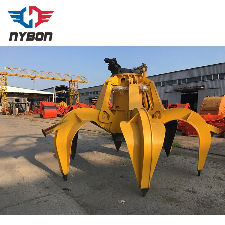 Wireless Remote Control Garbage Disposal Electric Hydraulic Mutivalve Grab Bucket