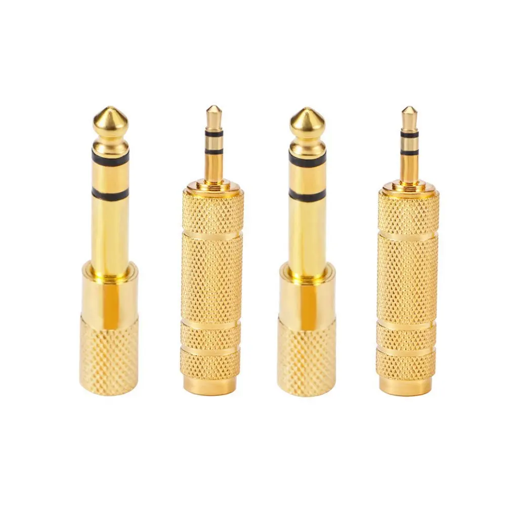 Jack 6.35mm Male To 3.5mm Female Adapter Connector Headphone Audio Adapter Amplifier Microphone AUX Cable With 6.35 3.5 MM Jack