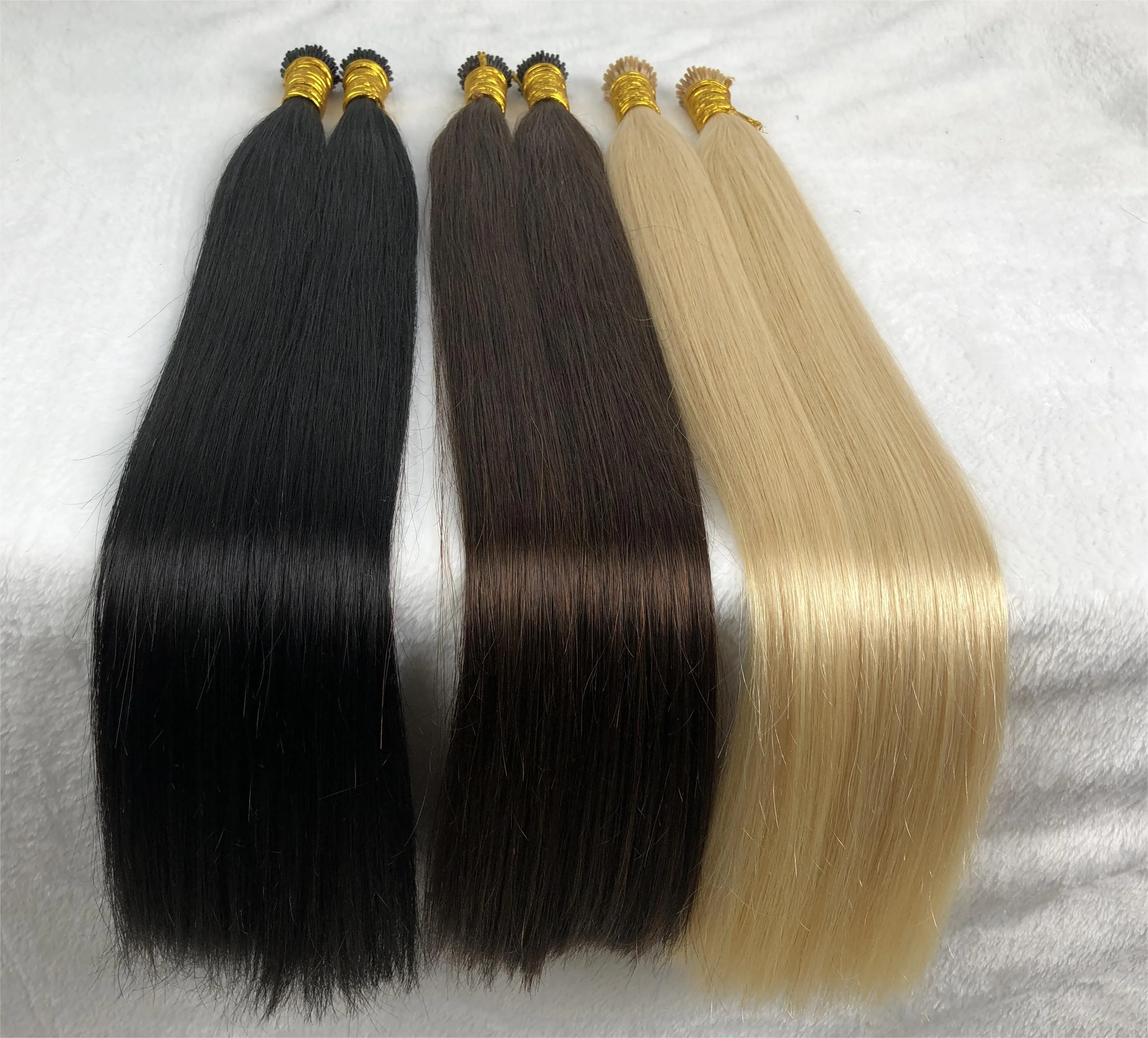 Factory Double Drawn I Tip Hair Extension Remy Keratin Hair I Tip Human Hair Extensions
