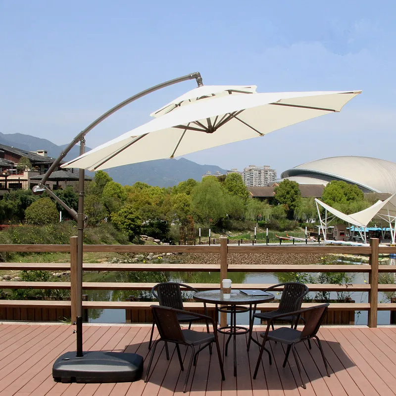 3 M Offset Outdoor Parasol Cantilever Garden Patio Umbrella Banana Hanging Umbrella