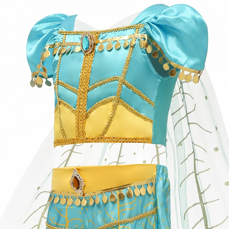 Arabian Princess Baby Dress Up Girl Peacock Fancy Costume Children Cosplay Photography Halloween Party Outfit Kids Clothes