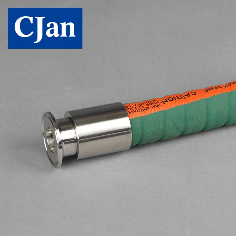 CJan Food/Sanitary Grade Stainless Steel Crimping Tri-clamp Hose Fittings With Neck Barbed Hose Tails Ferrule