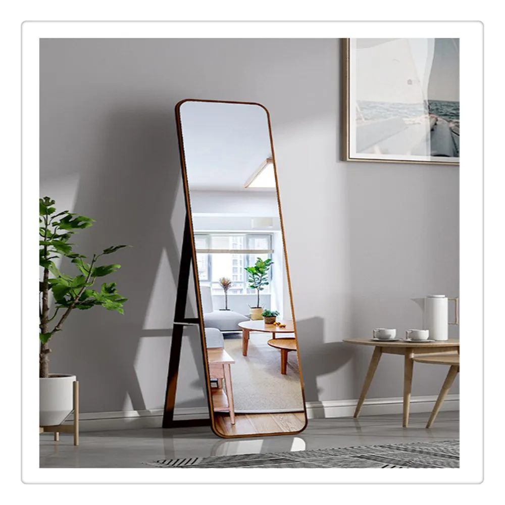 wholesale Factory standing wall mirror full length dressing mirror with frame floor mirror