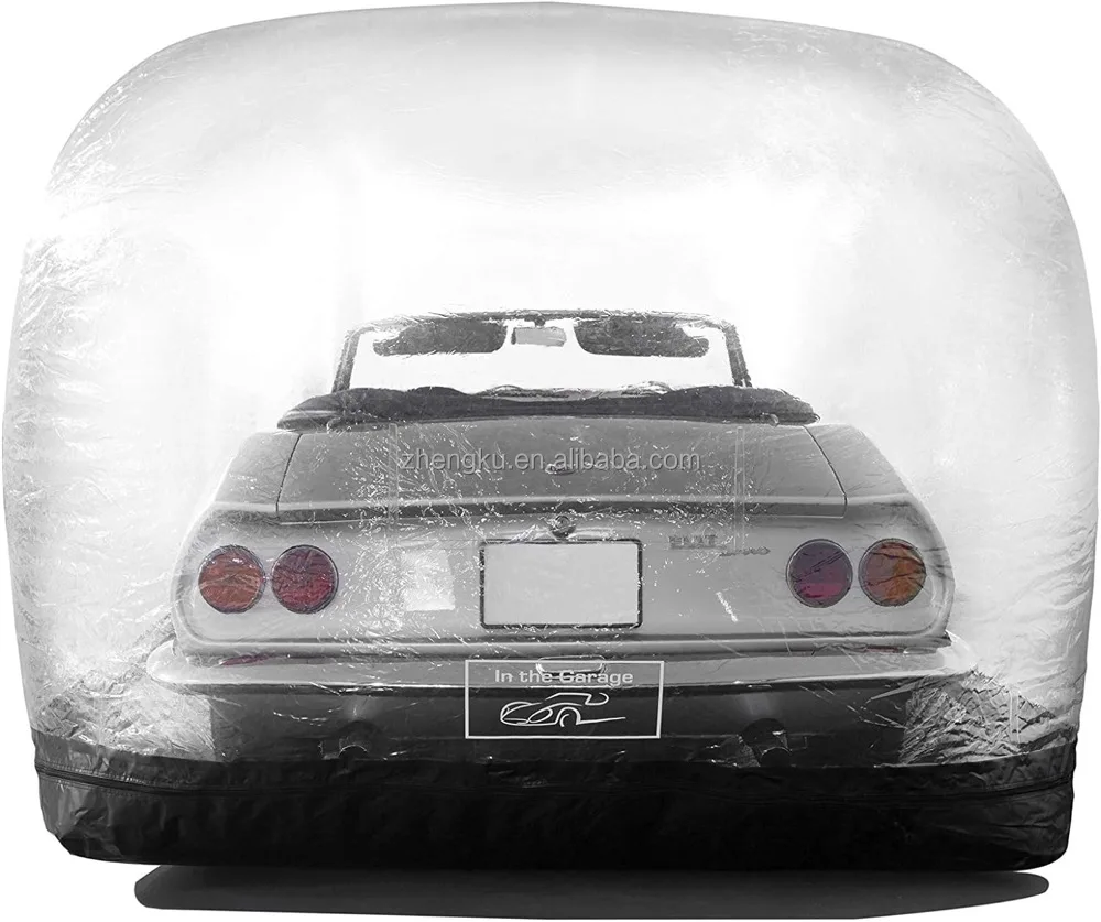 Zhengku transparent pvc Inflatable bubble car cover easy set out outdoor car shield garage