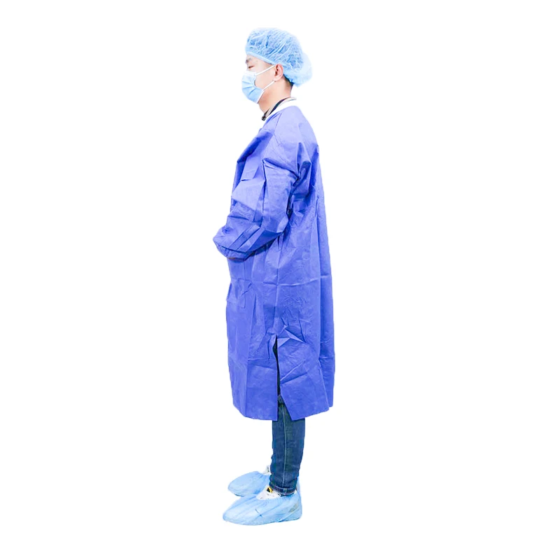 Free Sample waterproof protective workwear esd smock dustproof antistatic long sleeve cleanroom lab gown