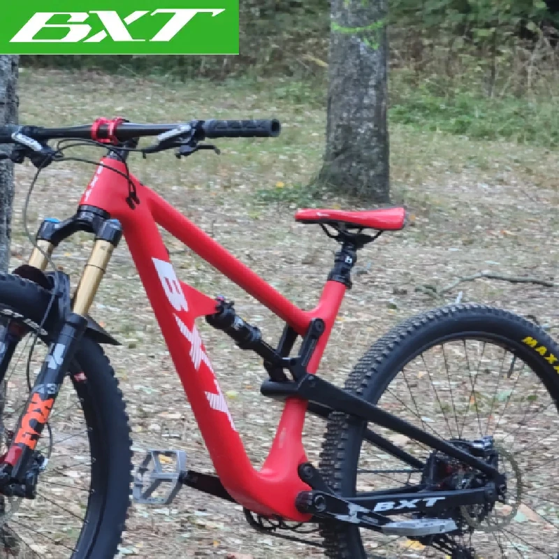 BXT MTB Carbon Frame Full Suspension 29er Travel 100mm Disc Brake MTB Carbon Frame 29er Full Suspension Boost Type