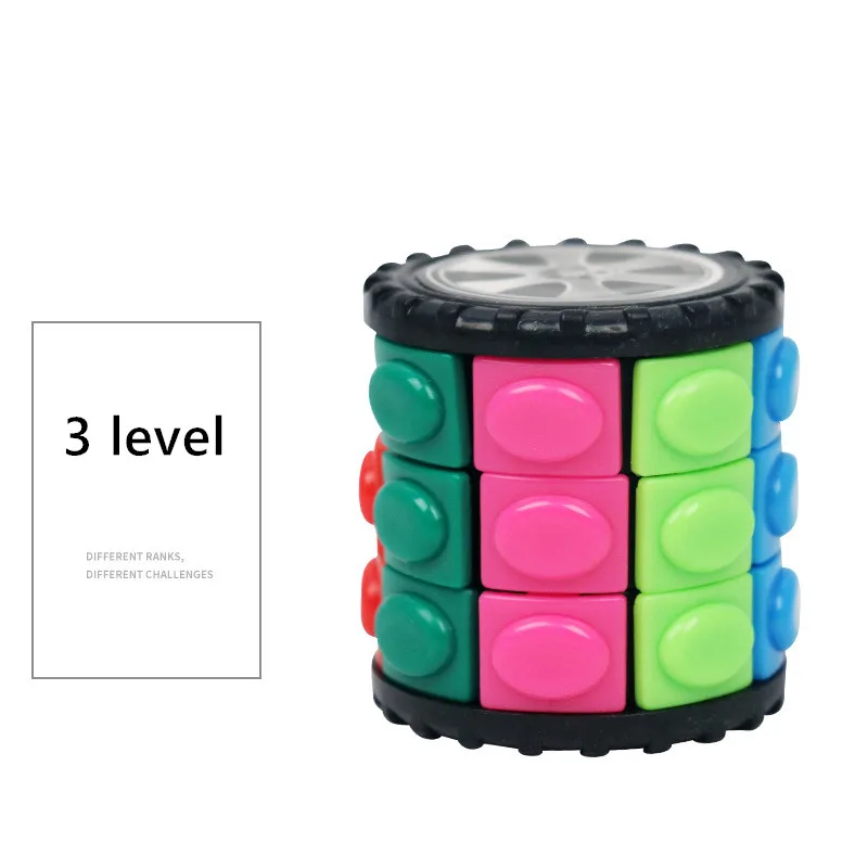 3D Puzzles IQ Education Toys 6 Level Fidget Puzzle Magic Cubes for Toddlers and Adults