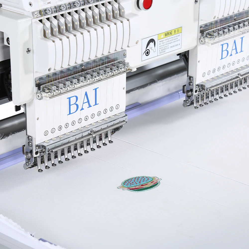 BAI 6 head 1200spm 12/15needles  cap/hat embroidery machine price
