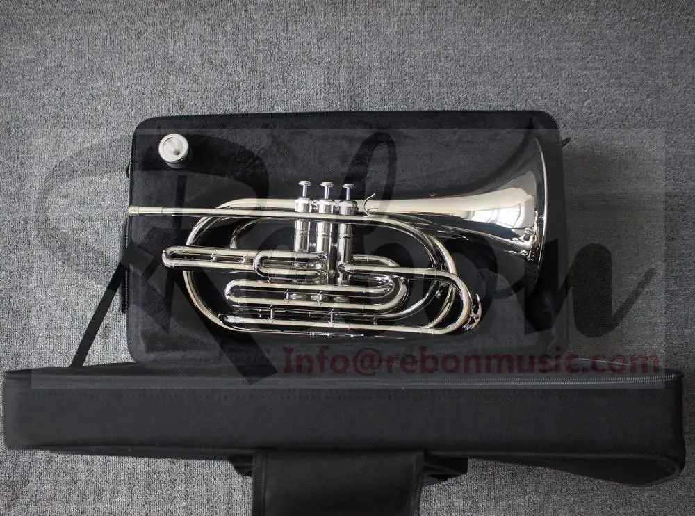 Weifang Rebon Nickel Silver Bb key Marching Trombone in Nice Sound