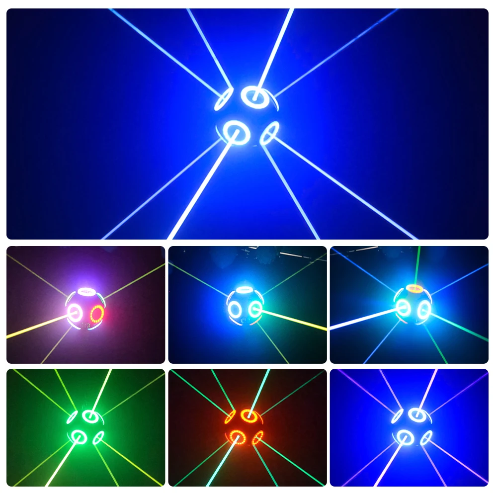 Kinetic laser football light with laser 260W RGB Dmx winch lifting system ball lights for dj disco club ktv party stage lighting