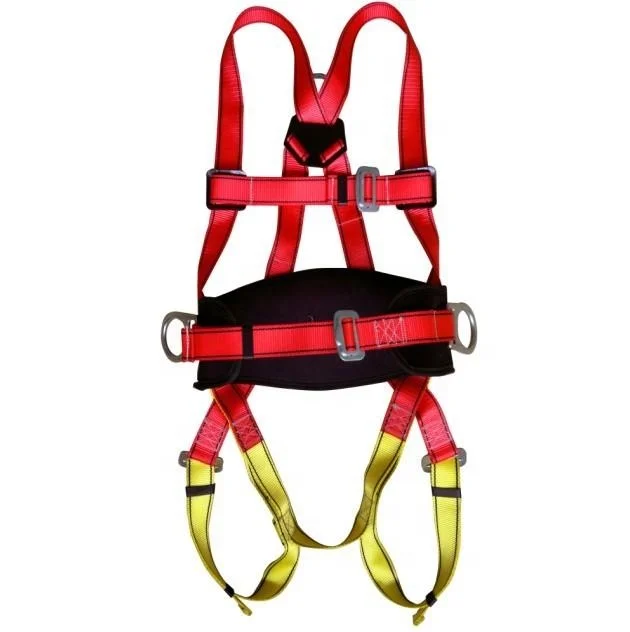 
D-Ring full body safety Harness with Removable Belt and Additional Padding (S-M-L) OSHA/ANSI Compliant 