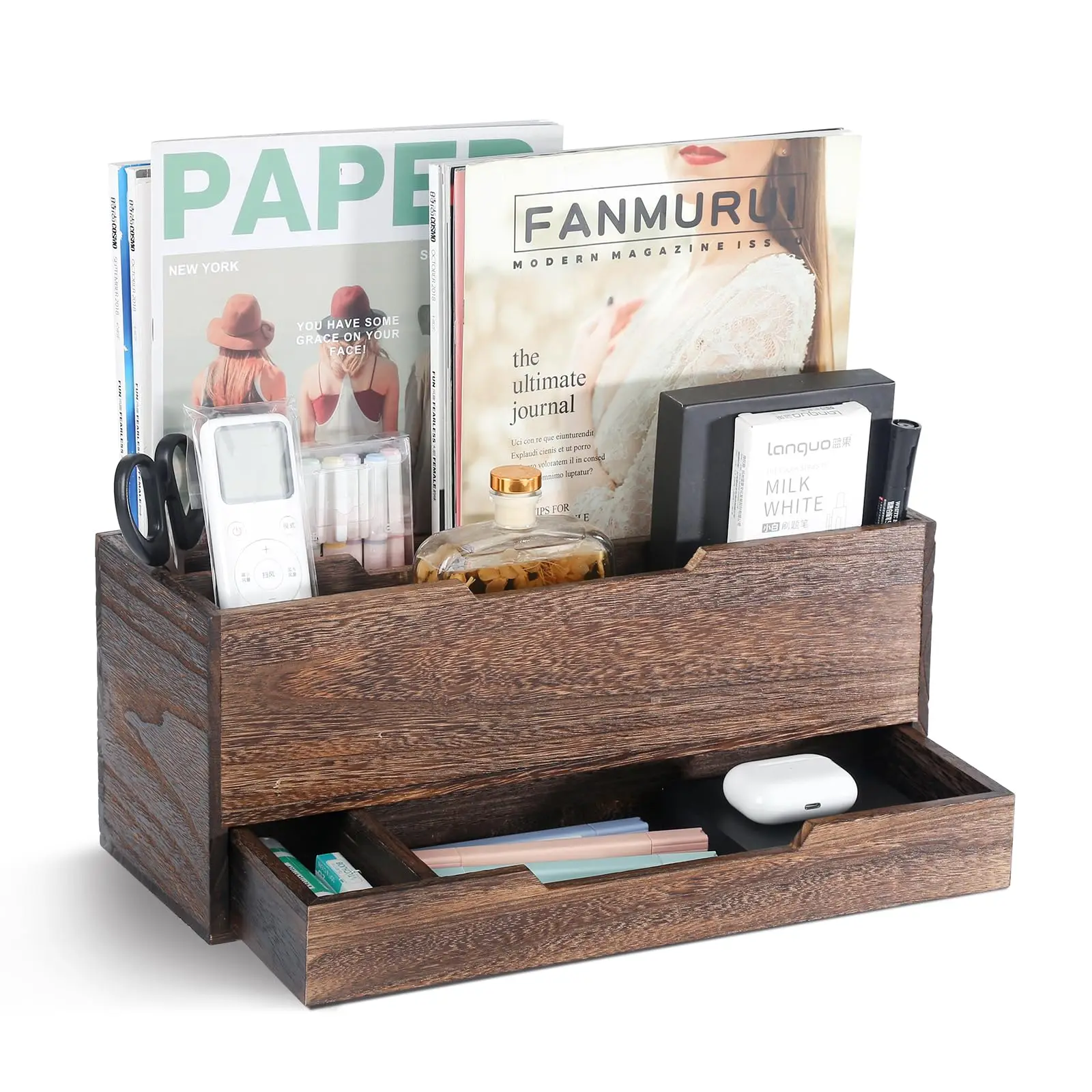 Хит продаж офисный Настольный органайзер аксессуары для рабочего стола деревянный студентов