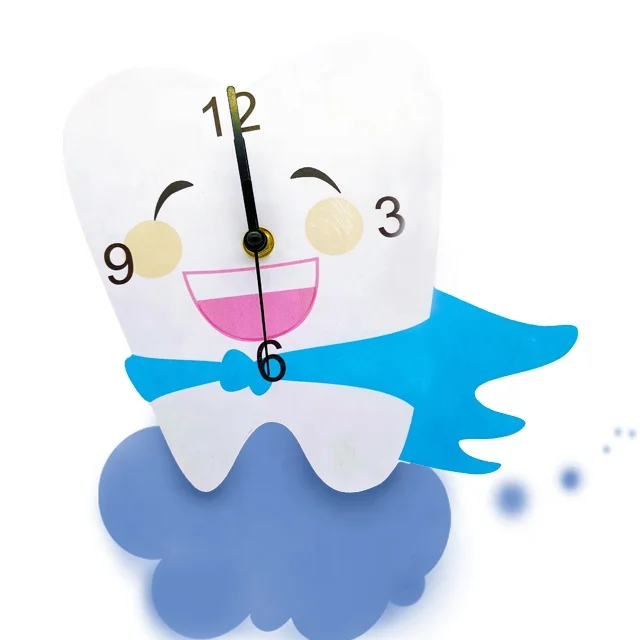 kids room clinic cute dental clock