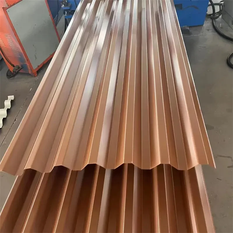 PPGI steel corrugated roofing sheet in vibrant colors