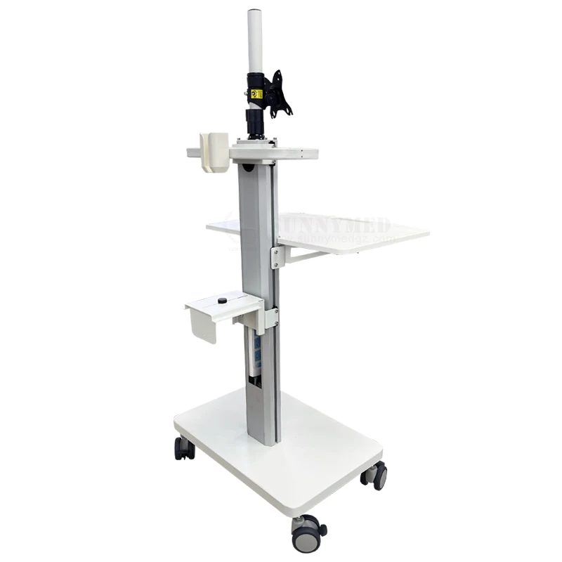 SY-POC-2T Work Table Medical Furniture Doctor Digital Mobile Hospital Nursing Stainless Steel endoscope Medical Cart
