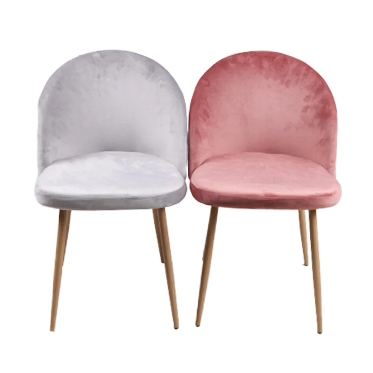 nordic velvet dining chairs with gold legs for  modern kitchen room or hotel or cafeshop