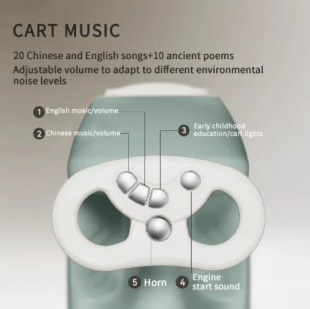 JXB New Arrival Easy To Switch Modes Ride Toy High Landscape Lightweight Children Rocking Cart For Children To Ride