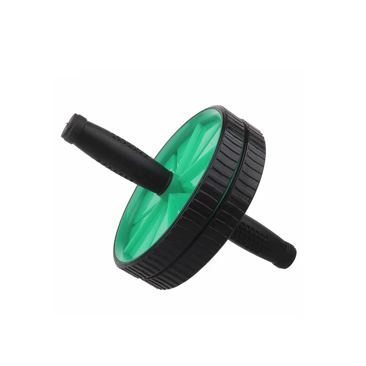 Fitness Maximize Abdominal Trainer Dual Ab Wheel Roller with Soft Knee Pad for Home Gym Equipment