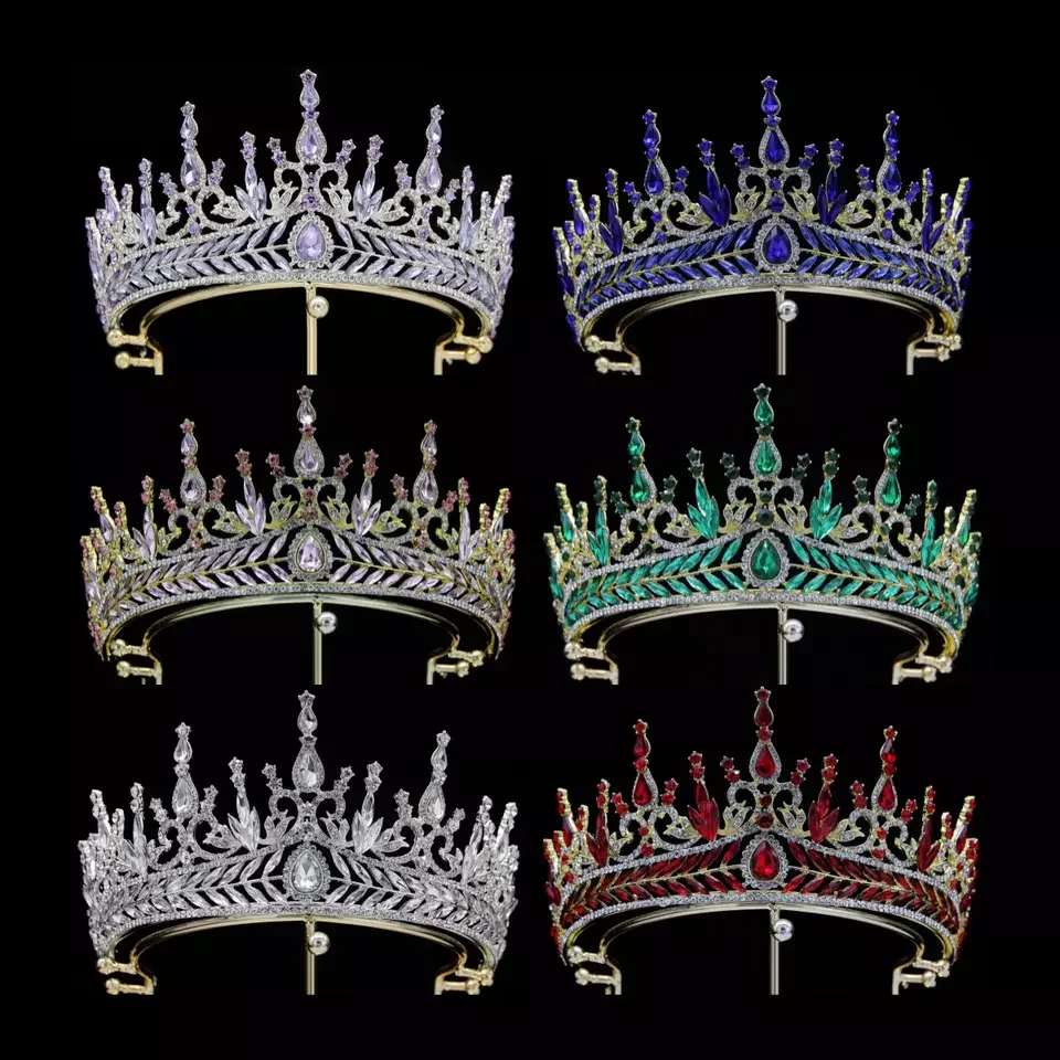 Greek Laurel Wreath Gold Leaf Crown Luxury Bridal Prom Princess Tiaras For Girls Soft