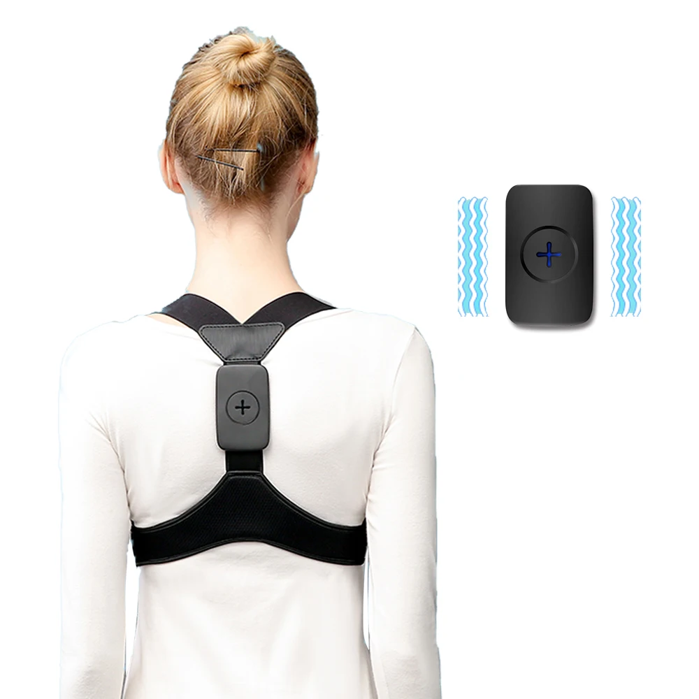 Intelligent Upper Back Clavicle Brace Smart Sensor Vibration Adjustable Shoulder Straightener Posture Corrector