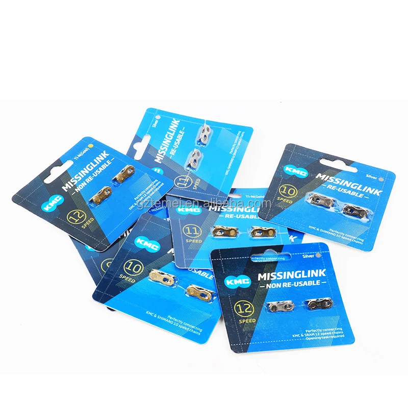 KMC Chain Missing Link MTB Bike 6/7/8/9/10/12 Speed Quick Magic Clasp Gold Silver Reusable SRAM Mountain Bicycle Parts