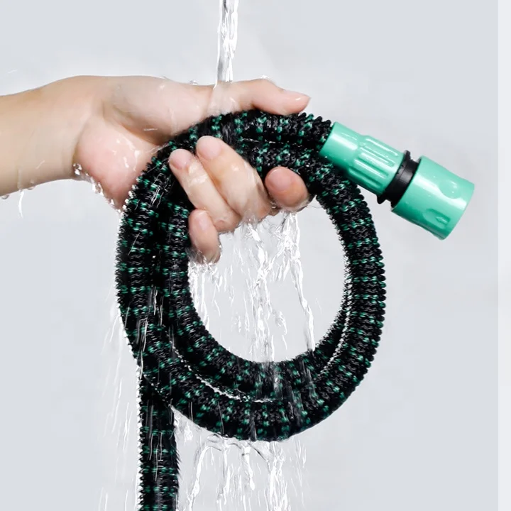 50ft 100ft Flexible Fabric Soft Magic Water Hose Expandable Garden Hose for Washing Cars with water spray gun