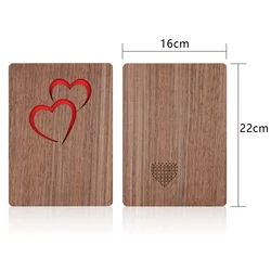 Hot Sale DIY Wooden Musical Greeting Cards Thank You Card Custom with Logo