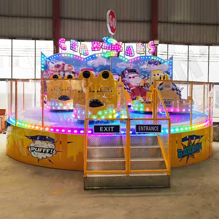 Wholesale Price Kids Mobile Carnival Portable  Rides Crazy Flying Car Mounted Amusement Rides For Sale