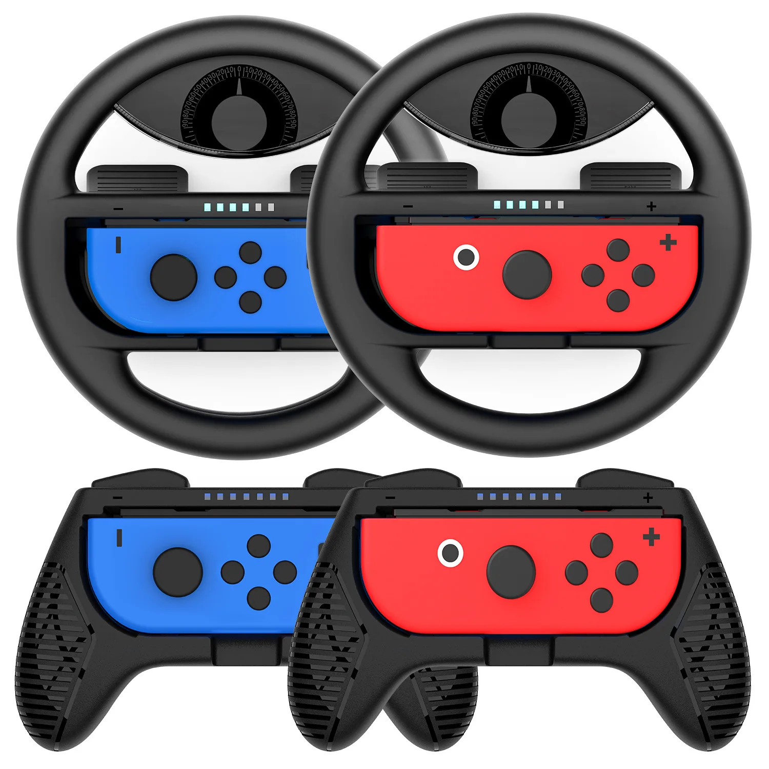 Gamepad Racing Steering Wheel Nintend Switch Controller Case Cover Grips for Joycon Caps NS Game Accessories for  for Nintendo