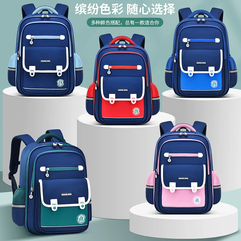 New printed elementary school schoolbags for boys 1-6grades weight-reducing spine-protecting waterproof for girls Bags wholesale