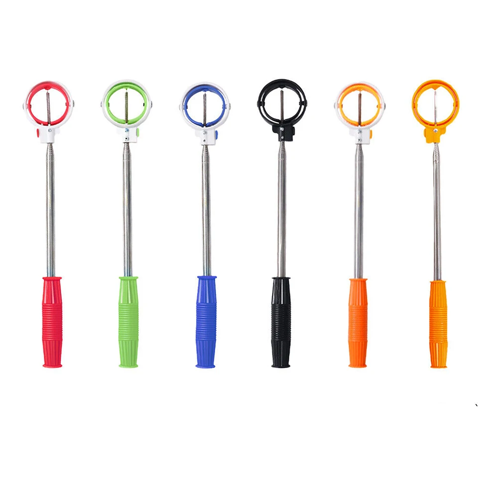 PRIMUS GOLF Professional Golf Ball Picker Stainless Steel Telescopic 8 Sections Non Slip Handle Golf Ball Retriever