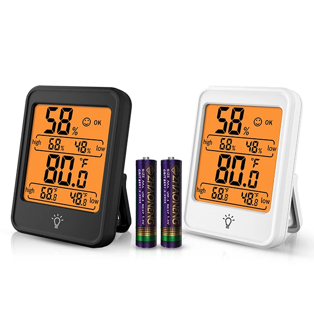 Digital Indoor Thermometer Hygrometer with Comfort Level Temperature Meter Kid Room