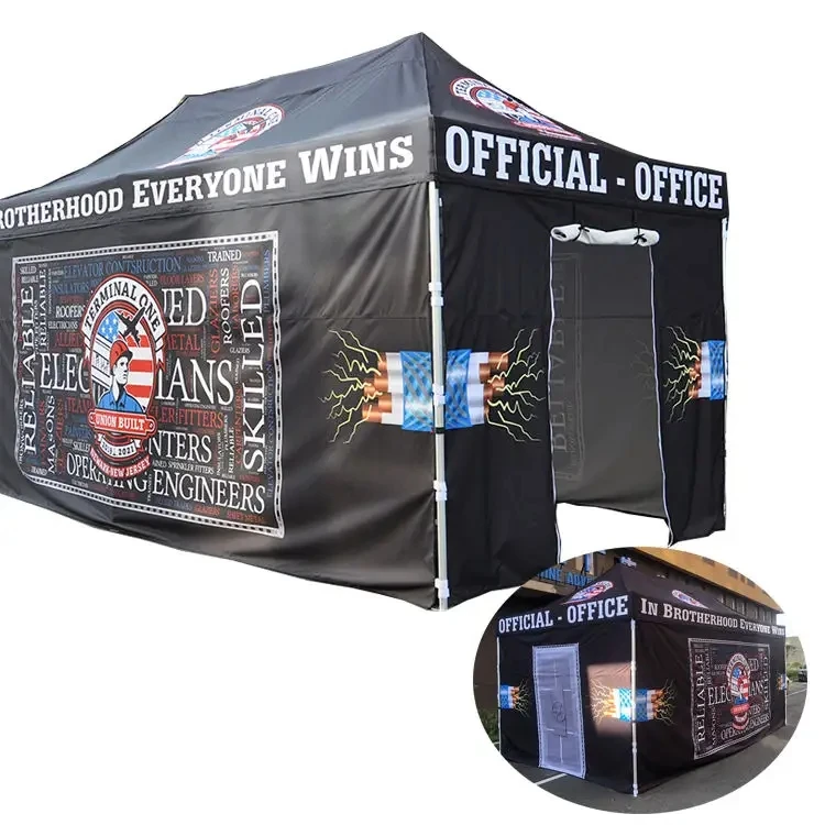 Advertising logo Outdoor Aluminum 10 x 10 canopy tent Exhibition Event Marquee gazebos Canopy Pop Up Custom Printed Tents