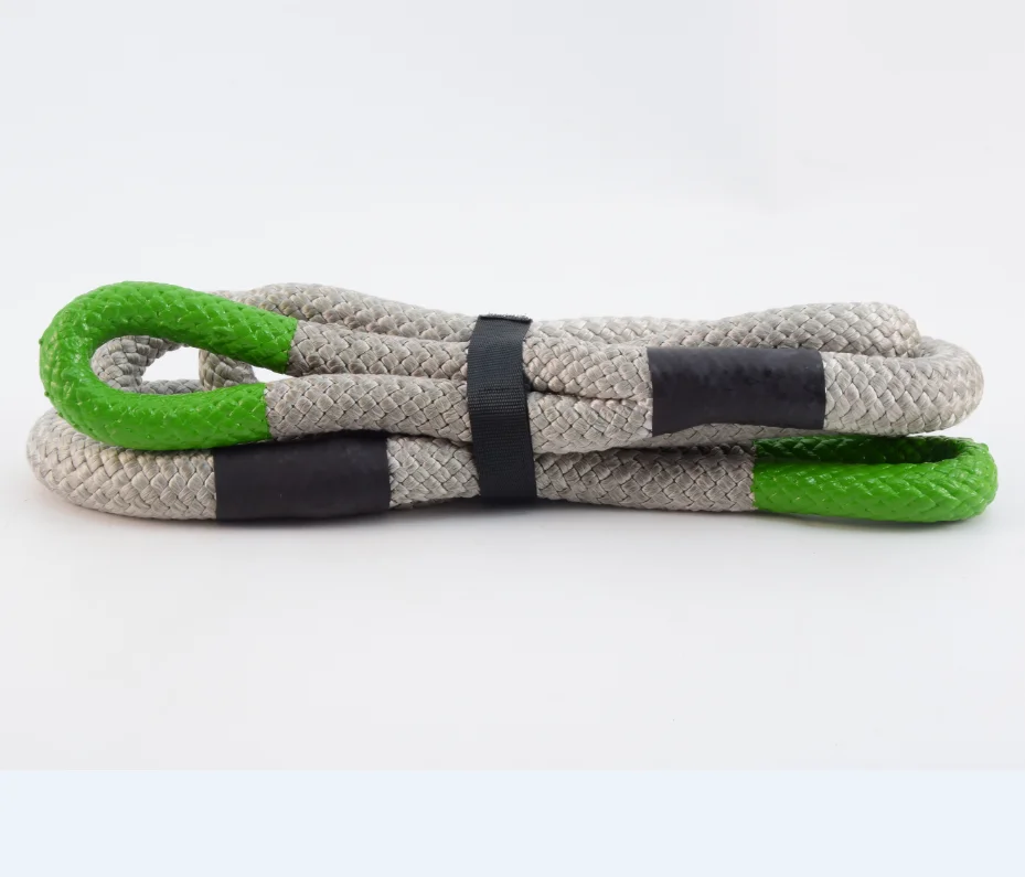 004 1 Inch 20ft 4x4 Off Road Car Snatch Strap Nylon Kinetic Double Braided Recovery Tow Rope For Automotive Emergencies