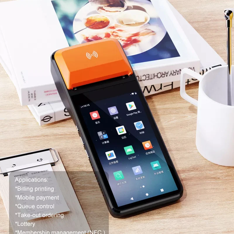 Портативная POS-система кассовый аппарат Android портативный сенсорный POS-терминал с портативным принтером