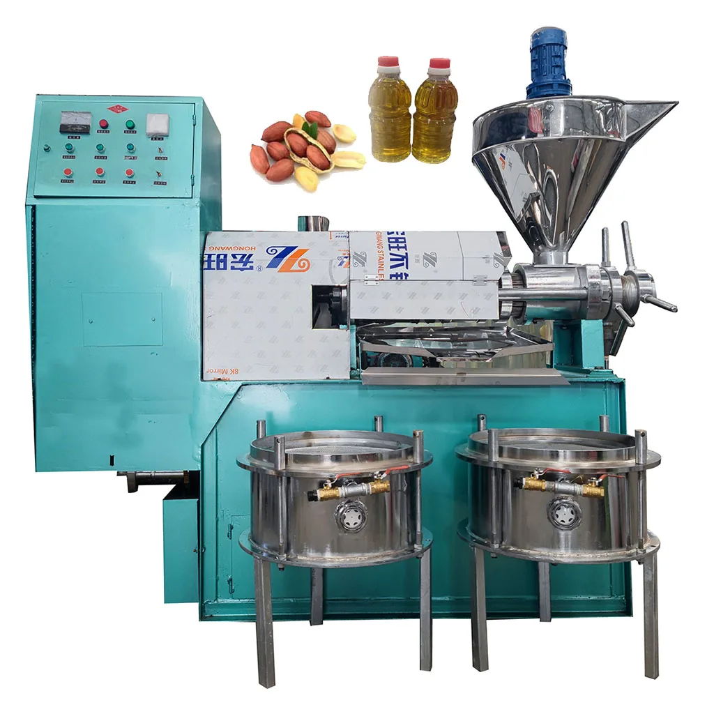 300-400kg/hour copra oil press machine coconut peanut hot cold oil mill