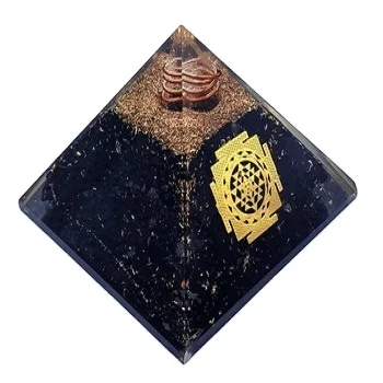 WHOLESALE BLACK OBSIDIAN ORGONITE PYRAMID :NATURAL BLACK OBSIDIAN ORGONE PYRAMID CRYSTAL AGATE