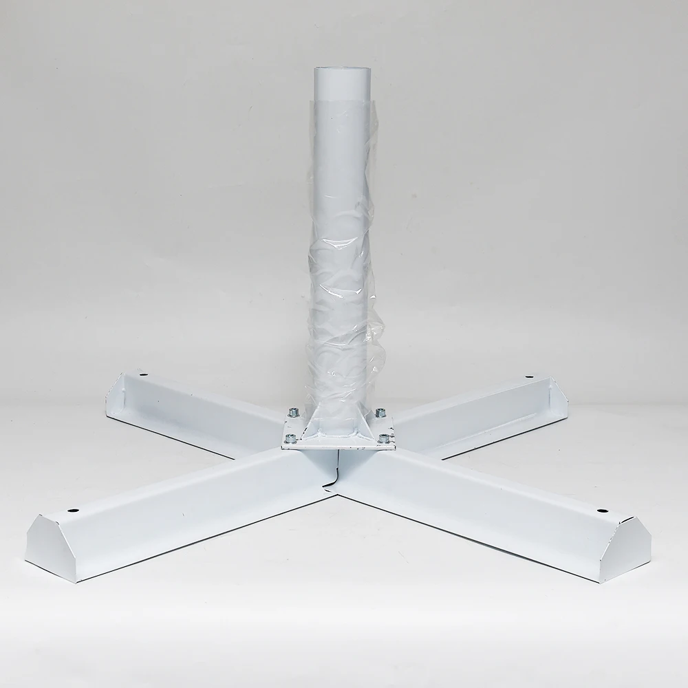 Wholesale custom metal folding large Umbrella stand Outdoor four bracket iron umbrella holder stand