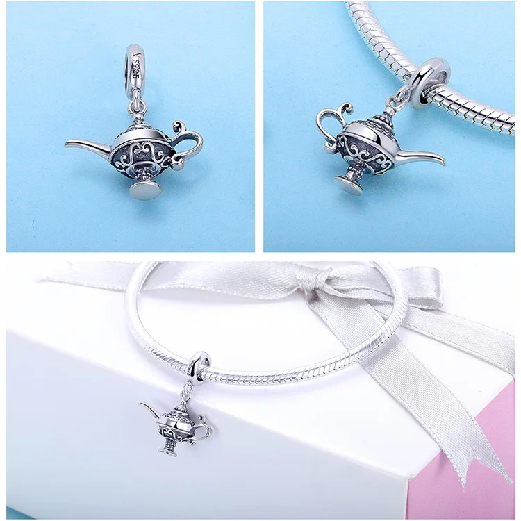
925 Sterling Silver Dangle high heels Shoes Tree of Life travel dream camera Beads Charms Fit Pandora Bracelet Bangle Necklace 