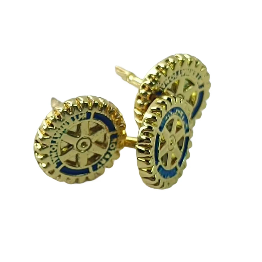 Metal Crafts Manufacturers China Metal Masonic Lions Clubs International Rotary Badge Enamel Custom Lapel Pin Rotary Souvenirs