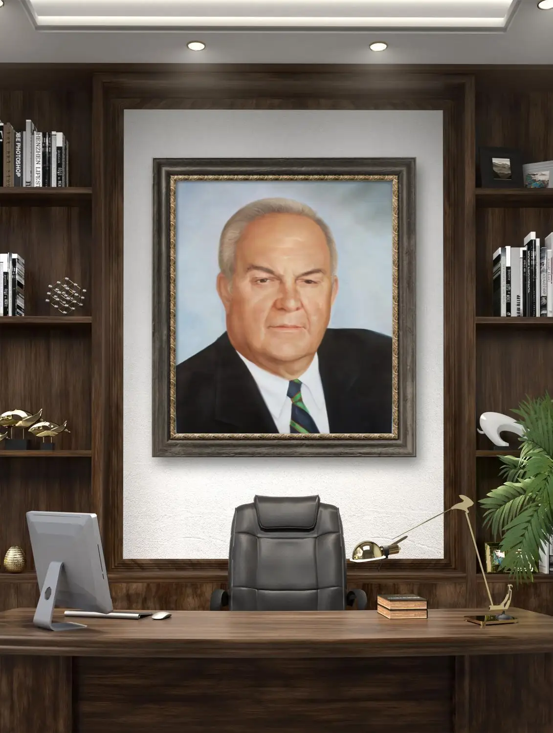 Modern Custom Pure Handmade Portrait Oil Painting Hanging Wall Art Mural Sofa Decor Custom Photo Portrait Figure Canvas Painting