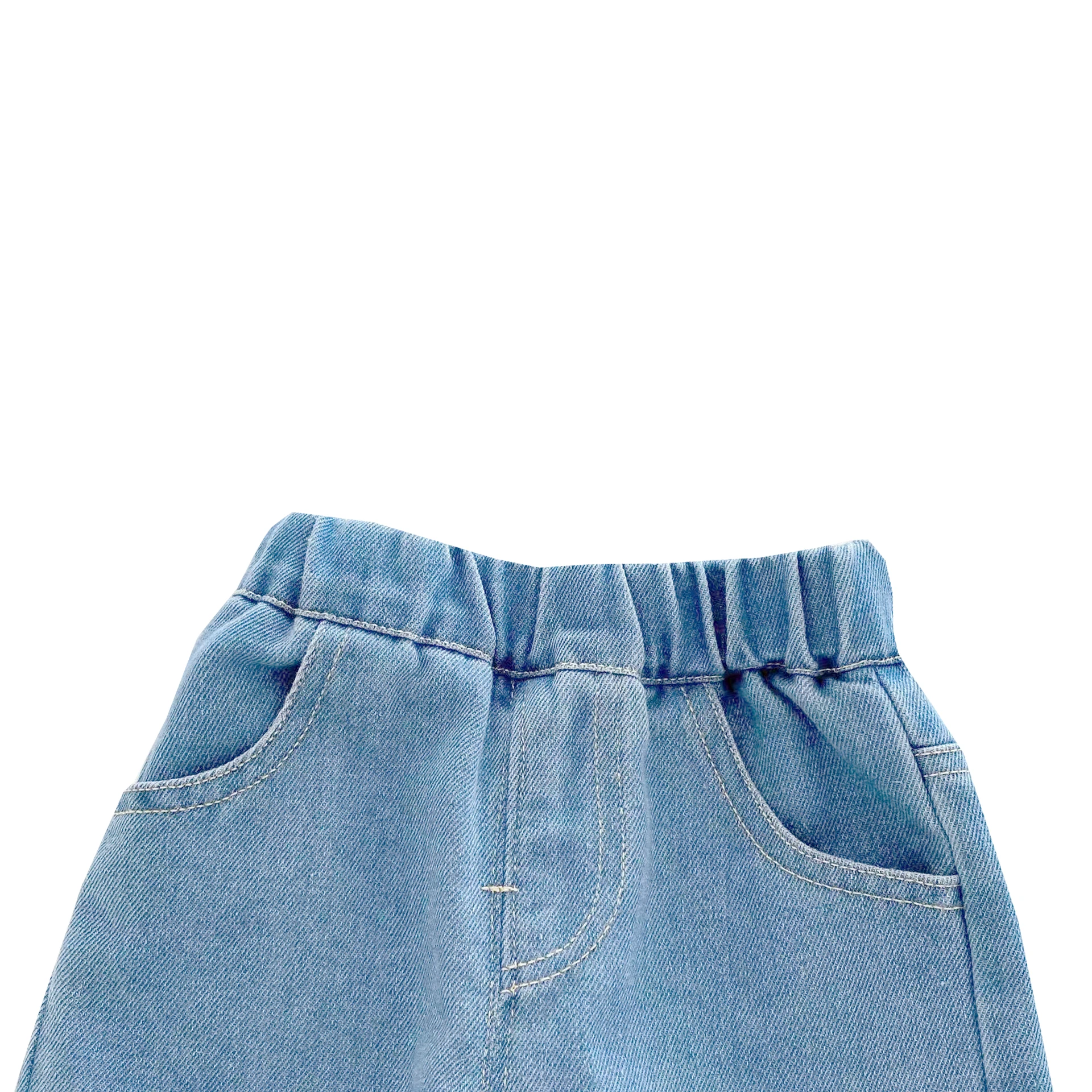 OEM Spring and autumn jeans for girls Cropped trousers Korean style for kid