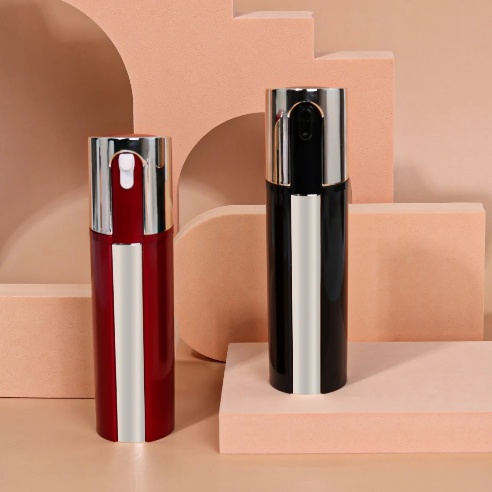 Wholesale Luxury Electronic Plating Cosmetic Skincare Container Plastic Lotion Pump Bottle Empty Serum Pump Lotion Bottle
