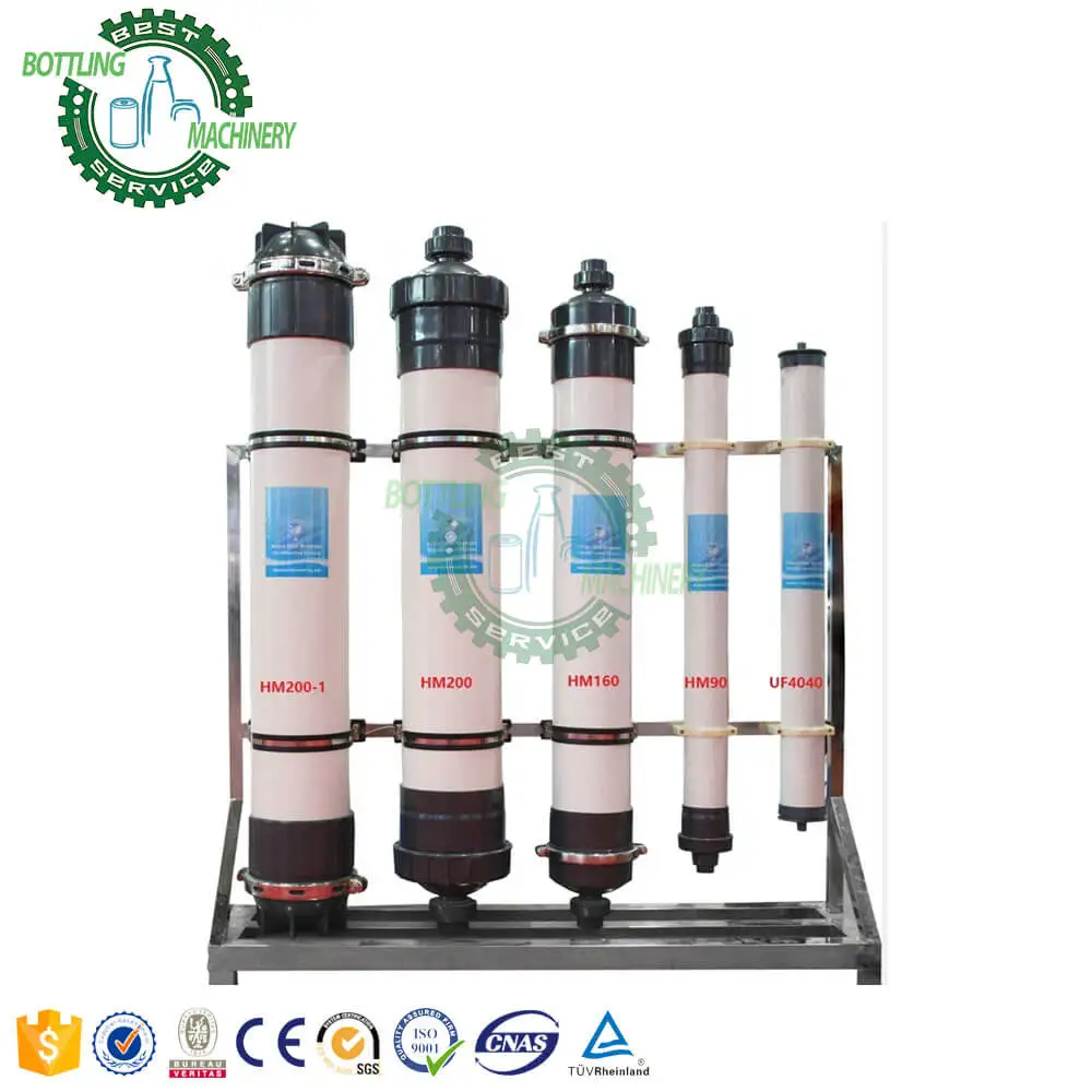 0.5-30T/H manual valve fiberglass Active Carbon Quartz sand filter tank UF Ultrafiltration water purifying machine for community