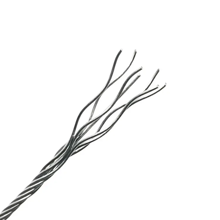 Guangtong 304 single strand wire rope 1x7 structure 0.38mm beaded rope coated steel wire rope export quality