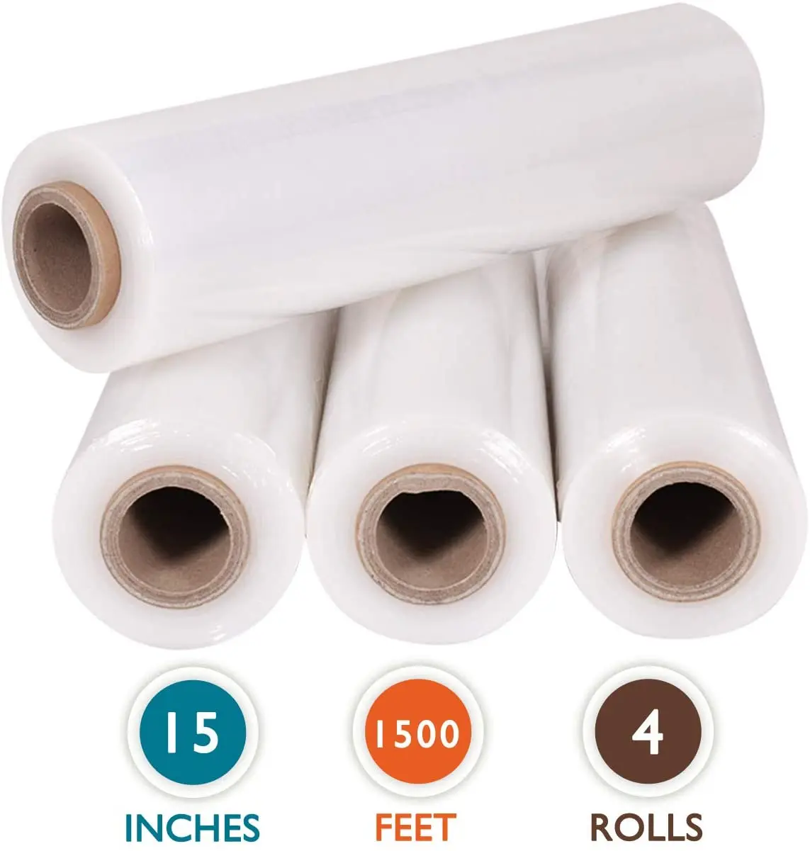 Clear LLDPE Stretch Film Plastic Wrap Transparent Roll Moisture-proof PE Polyethylene Moisture Proof Soft Packaging Film Casting