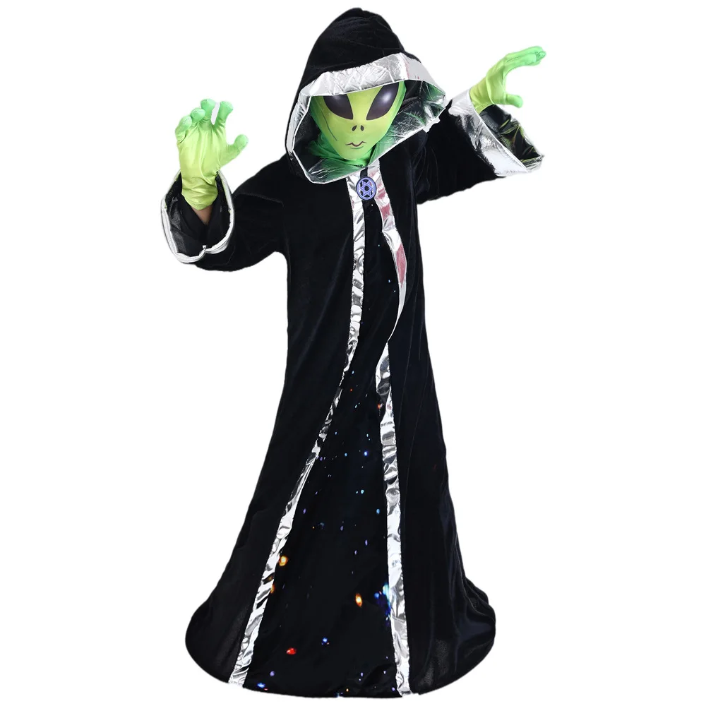 XR Scary Alien predator costume cosplay scary Halloween mischief party cosplay costume for kids