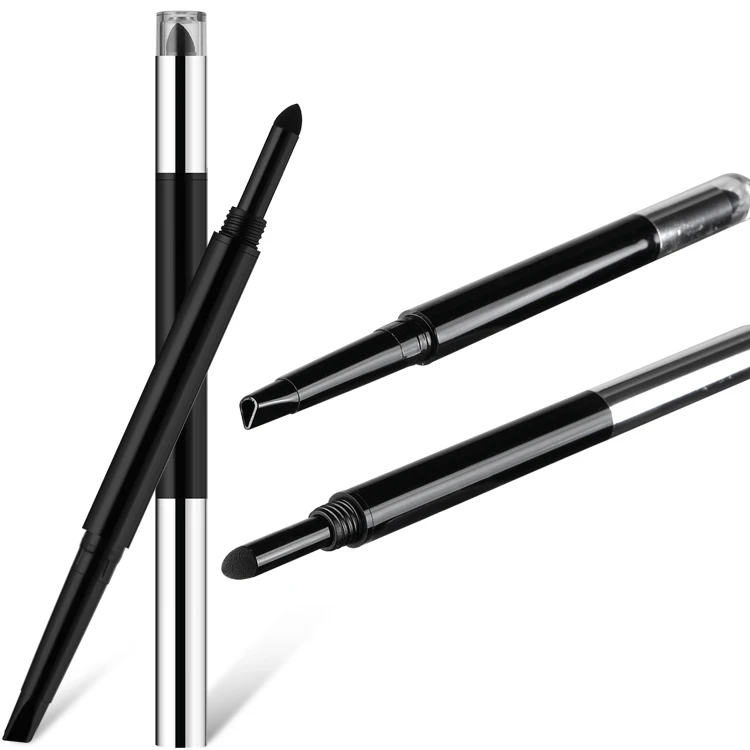 
New Arrival Multifunction 2 in 1 eyebrow pencil and eyebrow powder ABS eyebrow empty cosmetic pencil 